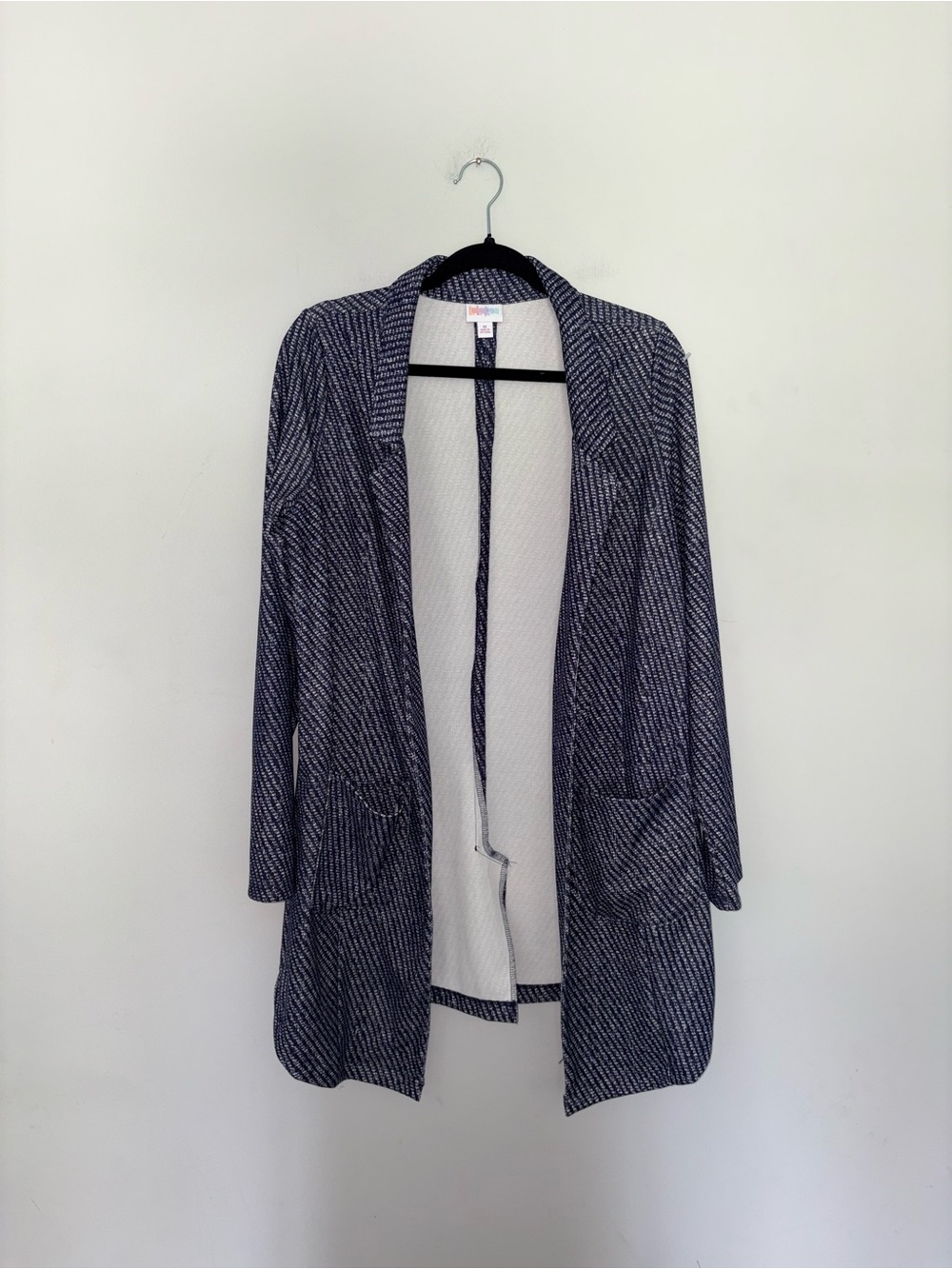 LuLaRoe | Navy Printed Blazer Jacket